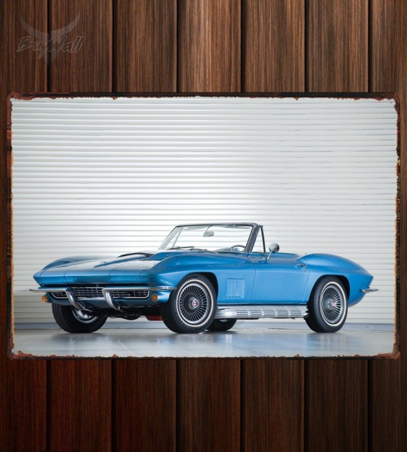 Металлическая табличка Corvette Sting Ray 427 PRO L76 Convertible Металлическая табличка Corvette Sting Ray 427 PRO L76 Convertible